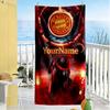 Bayern Munich Customizable Name Beach Towel Super Soft Microfiber Quickdry Fabric Perfect for Traveling Yoga Camping and Swimming