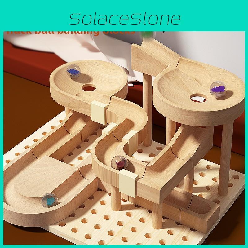 Wooden Block Building Puzzles Toys Developments Educational Gifts Childrens