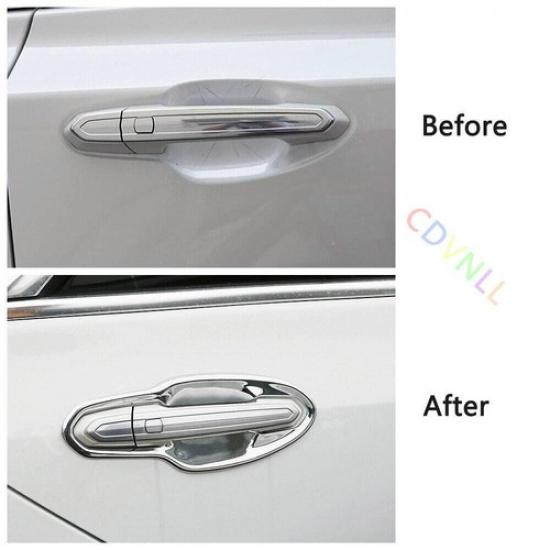 Car ABS Chrome Outside 4 Door Handle Bowl Cover Trim For Cadillac XT5 2016-2021