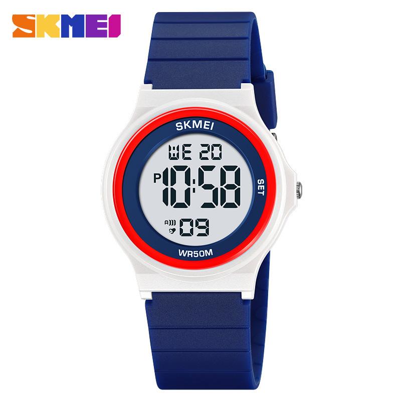 Sports electronic watch Middle school student women s watch Simple electronic children s watch Waterproof electronic watch темно-синий