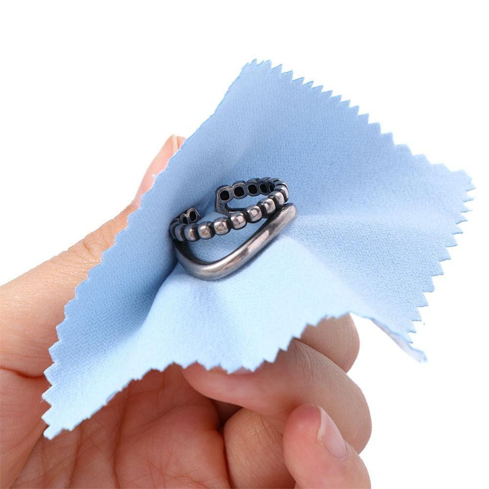 50Pcs Soft Fabric Jewelry Cleaning Cloth Reusable Cleaning Polishing Cloth  Anti-Tarnish Tool