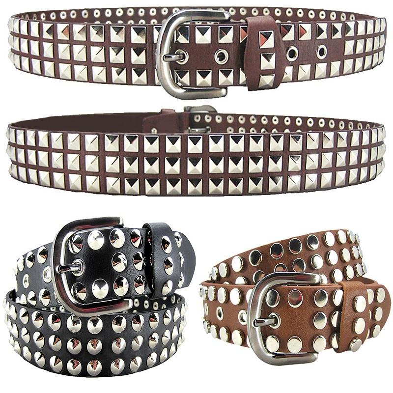Unisex Punk Studded Belt Gothic Rock 