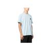 STONE ISLAND Logo Jednolity Kolor Okrągły Dekolt Sweter Prosty Krój Krótki Rękaw Koszulka Męskie Góry Jasnoniebieski 791524113-V0041