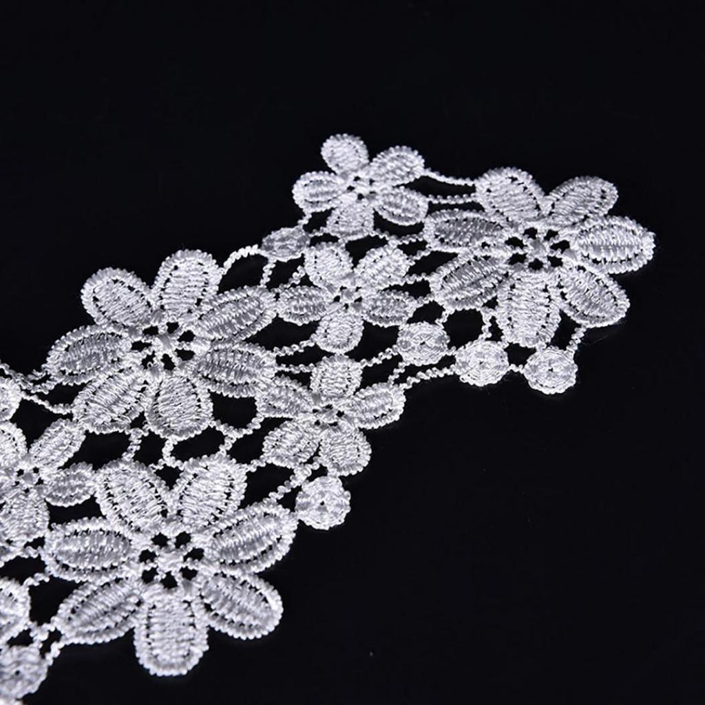 Bröllopsblomma Tygnacklinje Halsband Syhantverk Applikation Trim