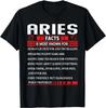 Funny Aries Zodiac Birthday Aries Facts Gift Funny Unisex T-Shirt