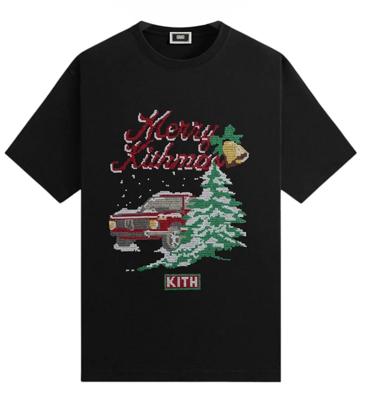 

Kith Kithmas 2024 Needlepoint Tee-Size XL-Black- Brand New SEALED XL