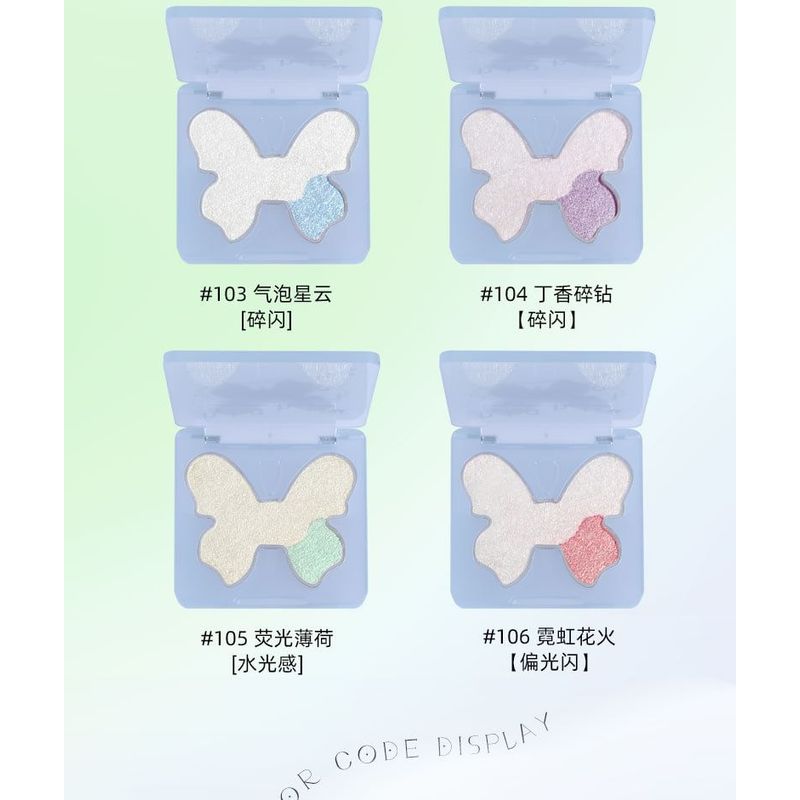 Biya - Duo Fantasy Butterfly Highlighter - 6 Colors