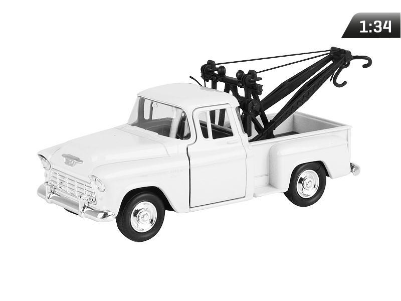 Model 1:34, CHEVY Stepside Tow Truck, White (A880CSTTB)