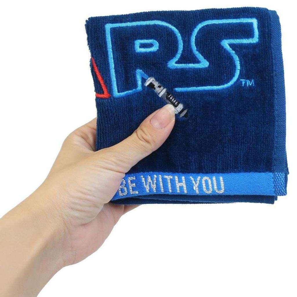 Marushin Mini Towel STAR WARS Lightsaber Logo 2535030400 25x25cm