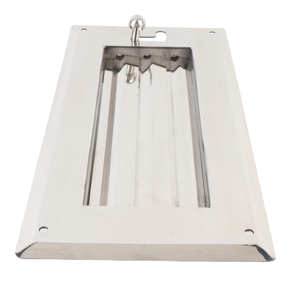 Stainless Steel Louvered Vent 11.81x5.91in Adjustable Rectangular Air Grill Cover Ventilation