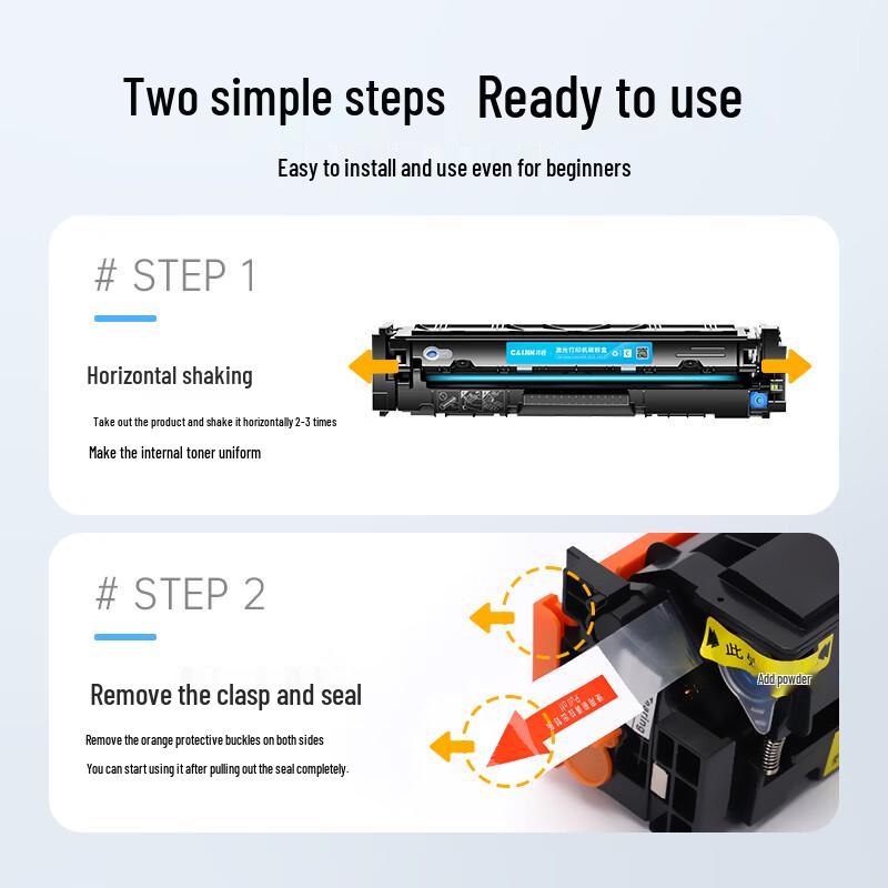 Premium Refillable Compatible Canon CRG054 Color Toner Cartridge Set