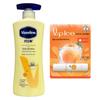 Vaseline Body Lotion & Mentholatum Lip Balm Set
