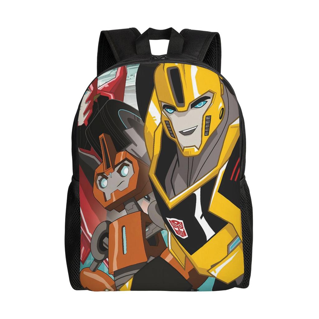Transformered Cartoon Backpack 3d Printing College Backpacks Boy Girl Fun School Bags Colorful Big Rucksack