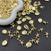 50PCS Sea Creature Themed Charm Pendants Jewelry Making Supplies Star Fish Charm Pendant for Necklace Bracelets