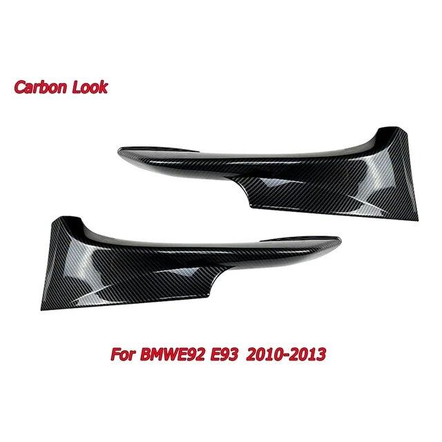 For BMW 3 Series E92 E93 M3 M-Tech Front Bumper Splitters Lip Spoiler 2006-2009 2010-2013 Splitter Exterior Tuning Gloss Black
