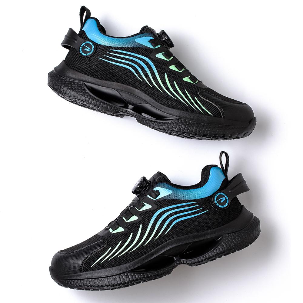 

JB7916 Hot Selling Factory Price Anti Slip Waterproof Mesh Steel Toe Fashion Black Safety Shoes 41 синий