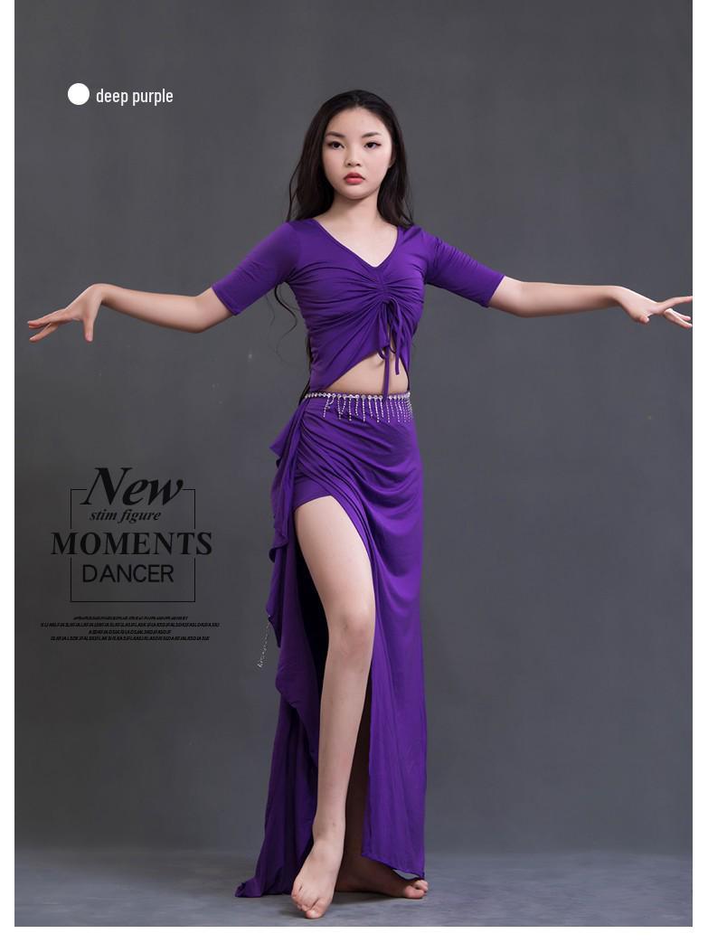 

Комплект модала большого размера для танца живота: Костюм для выступлений Осень/Зима для похудения XXXL