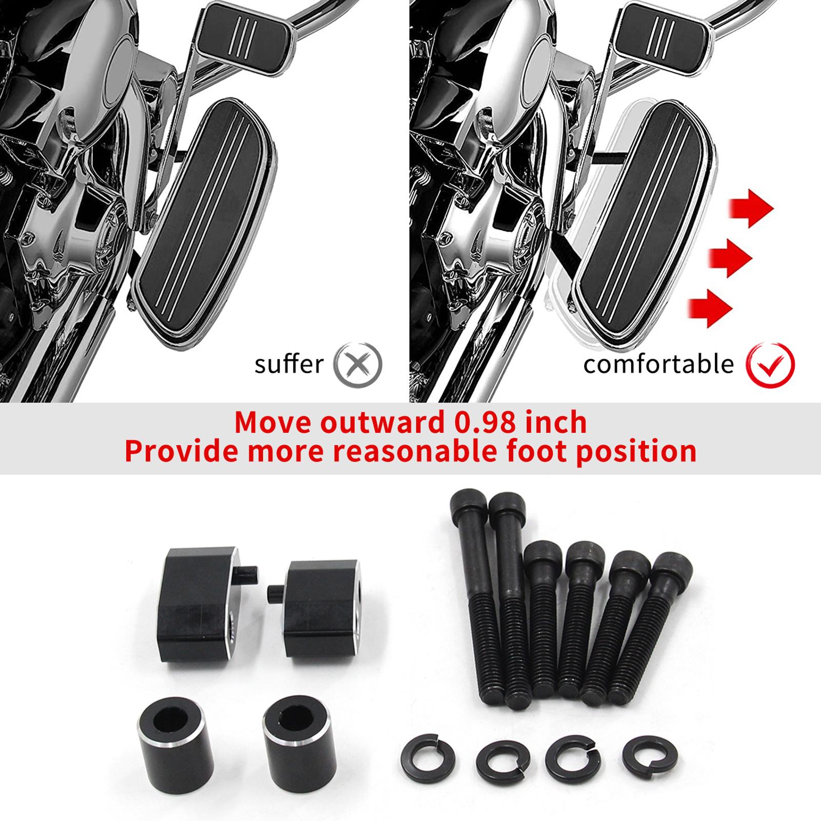 

High Strength Aluminum Driver Floor Extension Kit Easy Installation Black for 2009-2022