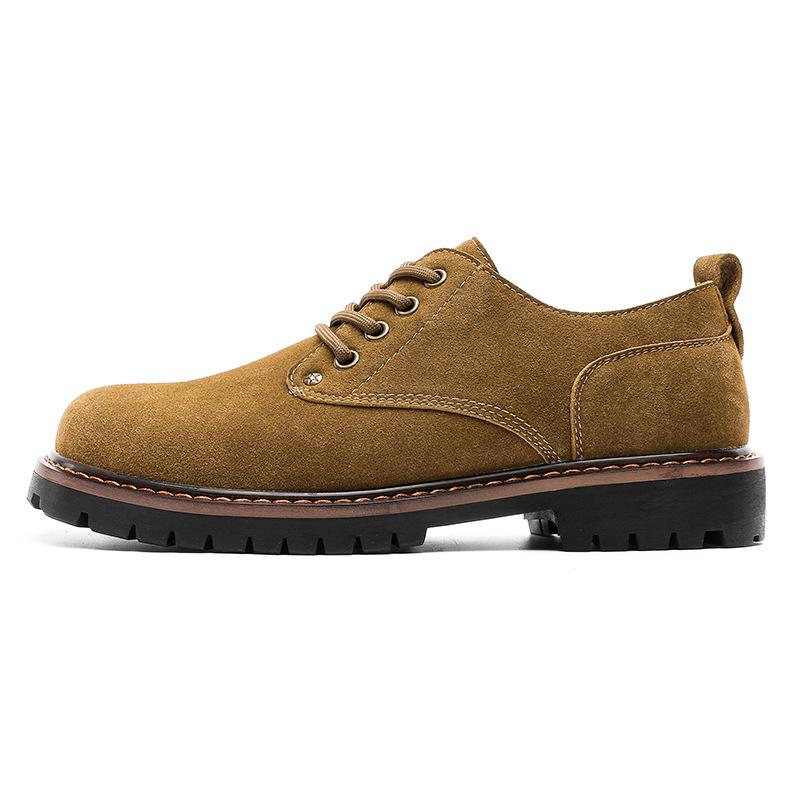 Kangsen Men's Cow Suede Low-Top Martin Boots - 2025 Autumn Casual Trend