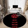 1PC Rammstein Office Round Rug, Non-slip, Soft and Durable Office Rug for Interior Decoration, Perfect for Office, Beautiful Decoration