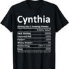 CYNTHIA Nutrition Personalized Name Funny Christmas Gift T-Shirt
