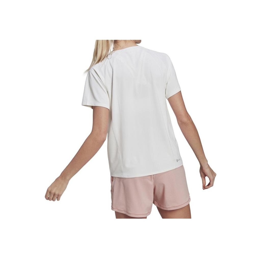 Adidas Heat.Rdy Running T-Shirt With Breathable Crew Neck Women Tops White HI3968
