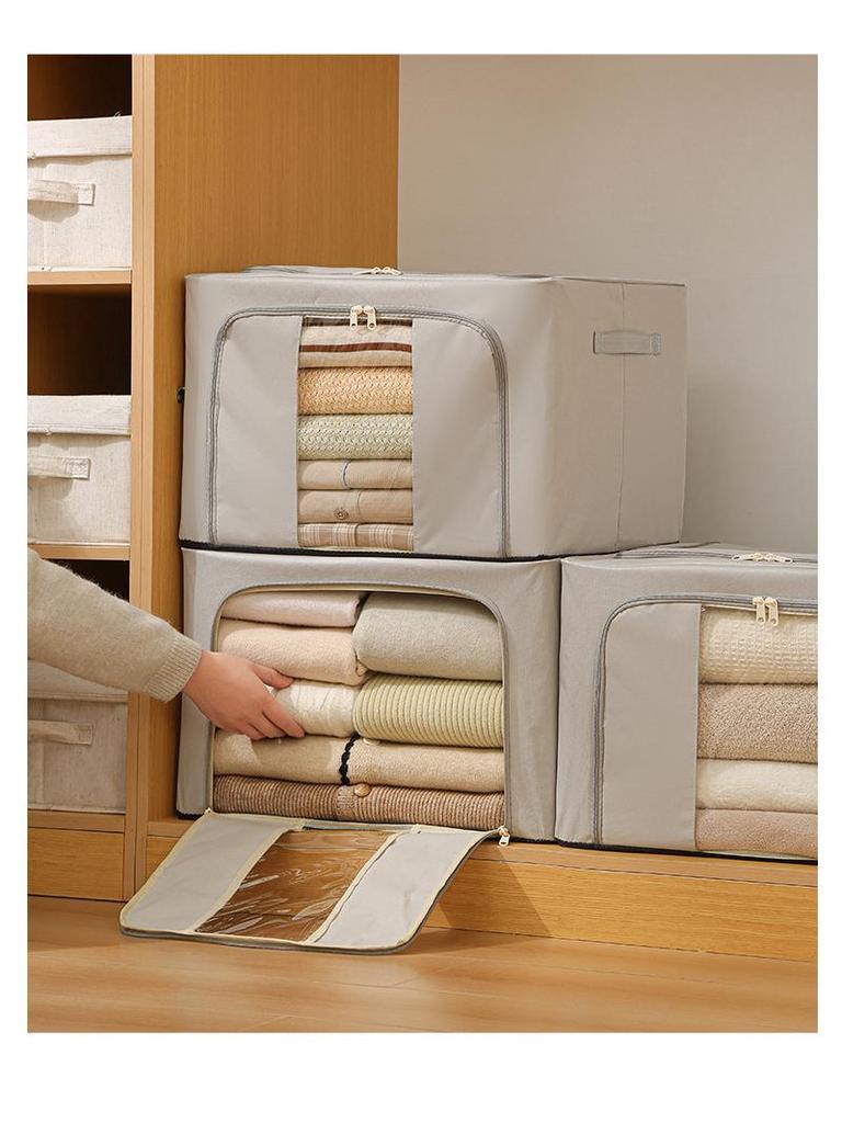 Foldable Waterproof Quilt Organizer with Large Capacity for Bedroom