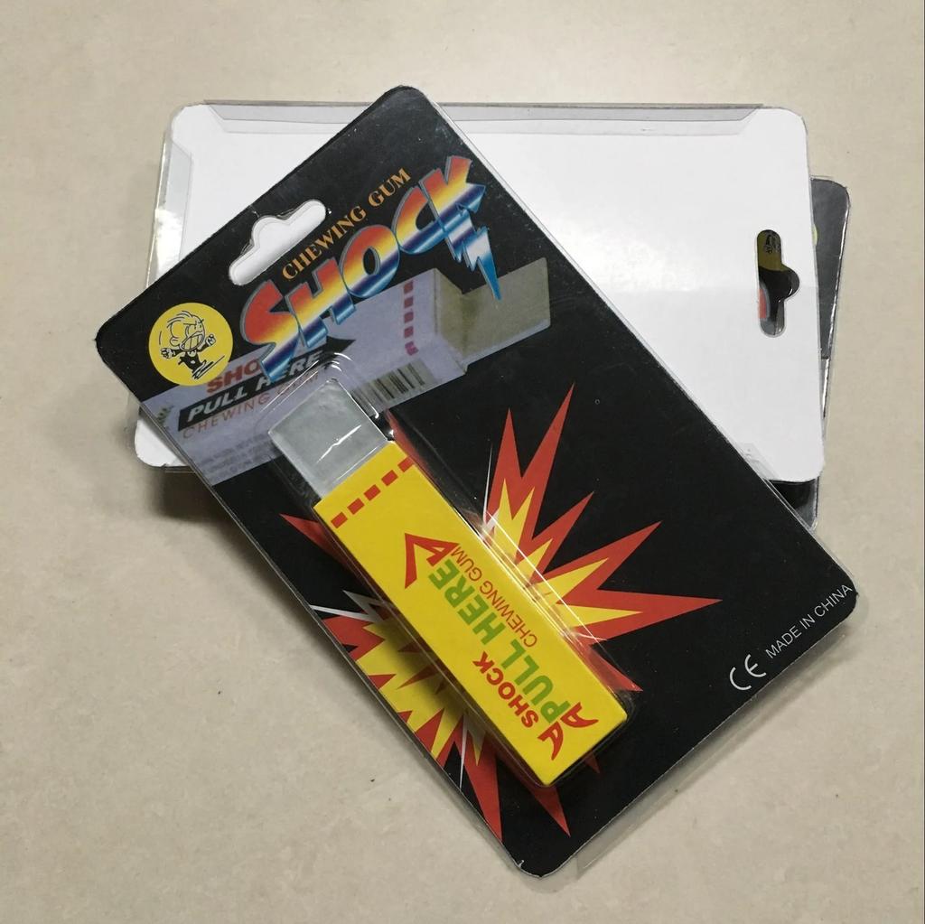 Electric Shock Joke Chewing Gum Pull Head Shocking Toy Gift Gadget Prank Trick Gag Funny Fantastic Electric Shock Chewing Gum