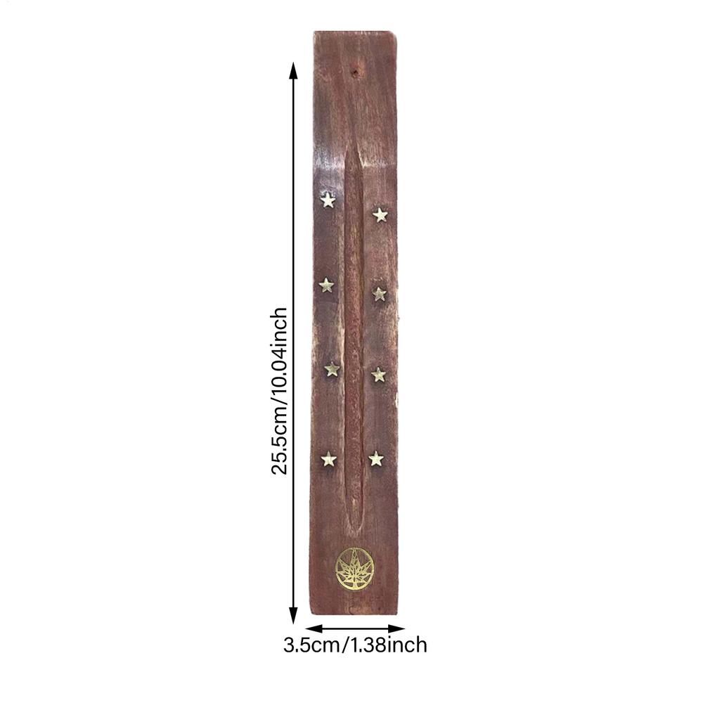 Incense Stick Holder Handmade Incense Tray Home Fragrance Table Centerpieces Wooden Incense Burner Ash Catcher for Incense Stick