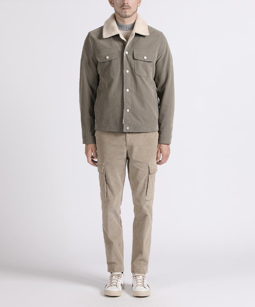 PANICALE Beige Color Block Crew Neck Knit