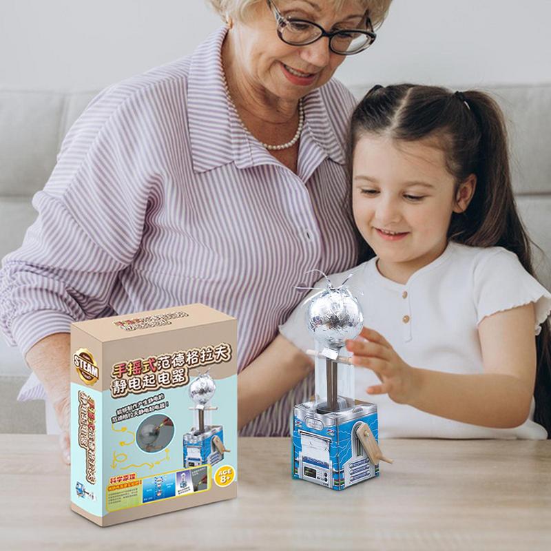 Kit Electricity Education Experiment Boosts Children Paper Generator Motor Science Toy  Interactive Hand Cranked Generator