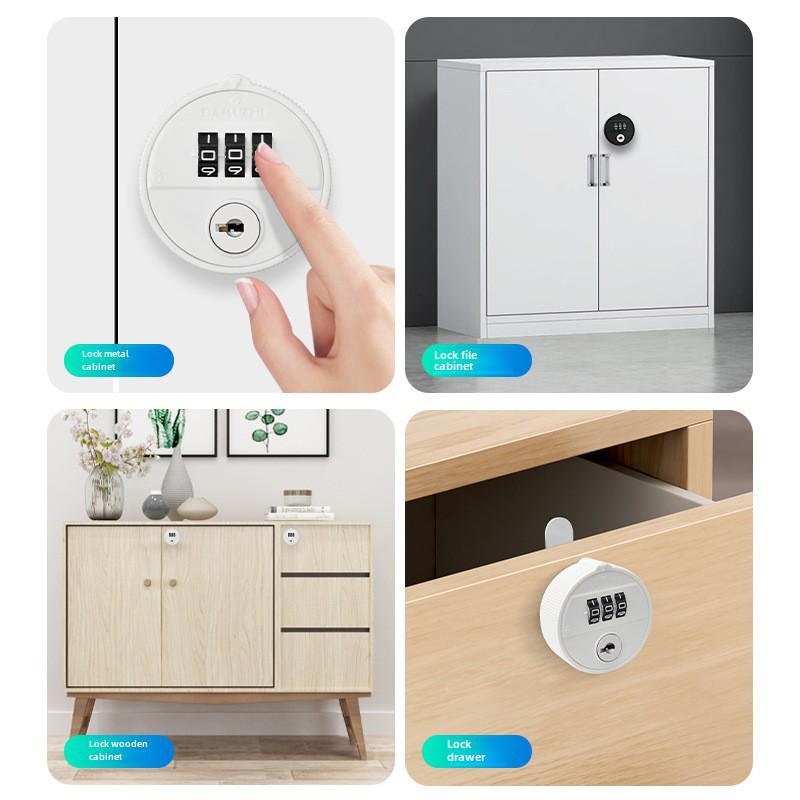 Blocare mecanică cu parolă cu came pentru dulap cu două uși