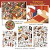 My Home Theme Cabin Scene Stickers Cottage 3D Stacking Stickers Landscape Stickers  Art Crafts