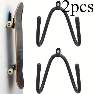 2pcs, Multi-purpose Suspension Storage Bracket, Adjustable, Hooks Suitable for Skateboards, Guitars, Longboards, Sled Boards, Easy To Install and Use