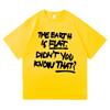 2026 Neu Die Erde ist flach Wusstest du das nicht T-Shirt Min Yoong Katze Unisex Damenbekleidung Hochwertige Kleidung Baumwoll-T-Shirts Oberteile