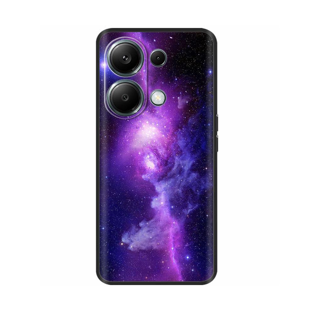For Xiaomi Poco M6 Pro 4G Phone Case Cover Cute Cat Painted Black Silicone Soft Back Cover Cases For Poco M6 Pro Case M 6 M6Pro