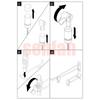 Universals 6mm Hole Anti Theft Hook Fasteners for Shelving Durability ABS Construction Easy Installation