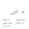 New high-heeled shallow-mouth bag-head sandals, simple pointed-toed thin-heeled comfortable soft-soled women's daily single shoes women's G6589-2