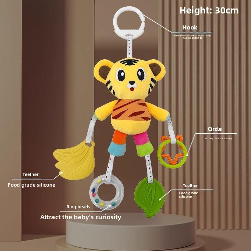 Baby Plush Baby Car Seat Toys With Hanging Animal Designs For Infants And Toddlers