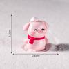 Cute Micro-landscape Christmas Puppy Pig Playing with SnowSmall Animal Decorative Accessories Desktop Mini Ornaments