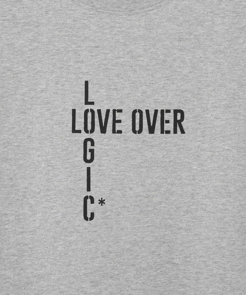 MILLO WOMEN Love Logic Over T-Shirt [Melange Gray]