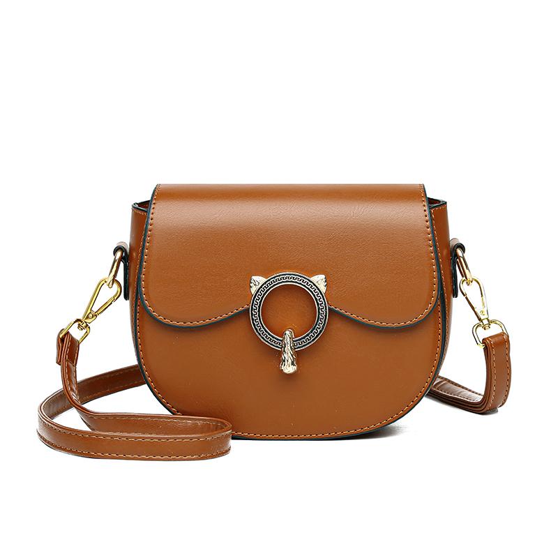 PU leather messenger bag for women monochromatic shoulder bag simple crossbody bags high quality