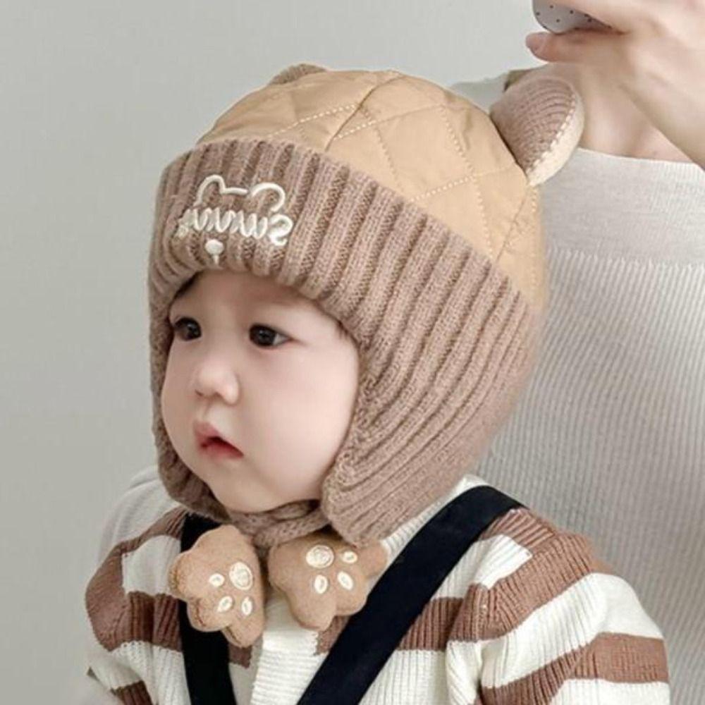 Soft Baby Ear Protection Cap Warm Kids Beanie Caps Kawaii Toddler's Lei Feng Hat  Winter Season