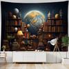 Dreamy Bookshelf Tapestry Available In Multiple Sizes, Retro Wall Mounted Aesthetic Art Background Fabric, Home Decoration