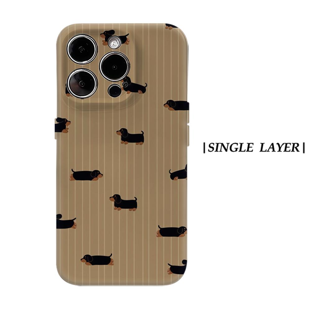 

Dachshund Stripe MarchFor Magnetic Phone Case for IPhone 17 16 15 14 13 Pro Max Plus Single Double-layer Tough Case IPHONE17PROMAX