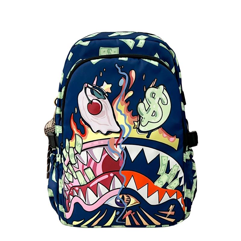 Questo Zaino Stampato è una Borsa a Spalle Doppie Leggera e di Grande Capacità per Studenti delle Scuole Primarie e Secondarie e Bambini