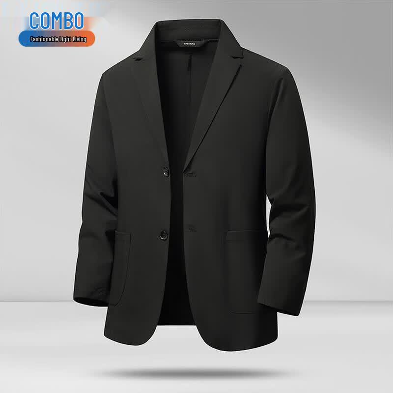 Men s Lightweight Stretch Business Casual Suit Jacket M