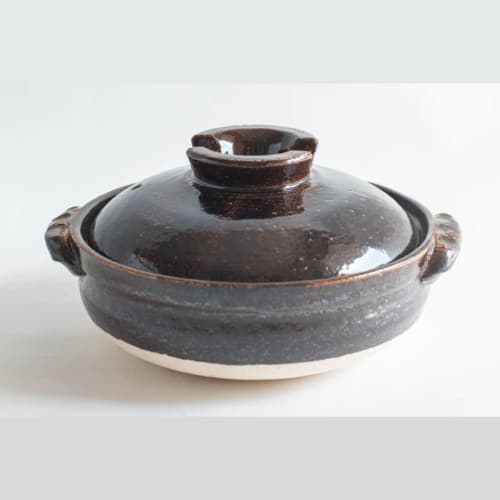 

Banko Ware (Banko Ware) Saji Pottery Earthenware Pot Manpuku (No. 9 (Serves 4-5 people: Cooks 4-5 cups))