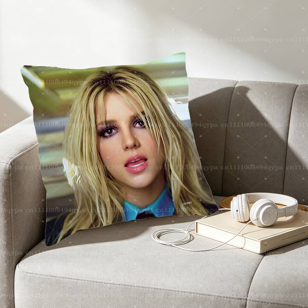 Brit BBritney Spears Toxic Throw Pillow Cover Home Decor Art Design Decor Pillowcase Cushion Cover for Bed Sofa Living Room