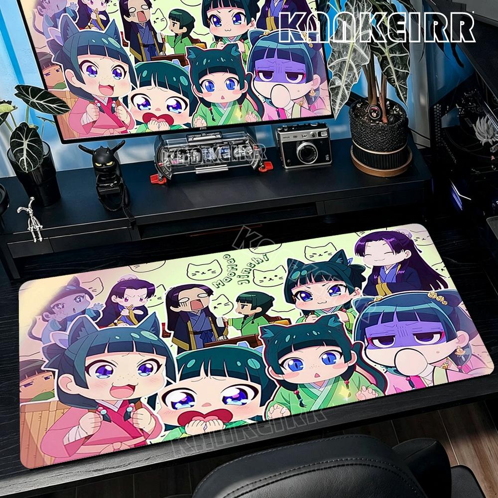 Anime Apotheker-Tagebücher Mauspads XXL Gamer Computer HD Mauspads Natürlicher Gummi Rutschfeste Teppiche XXL Tischmatten Schreibtischzubehör